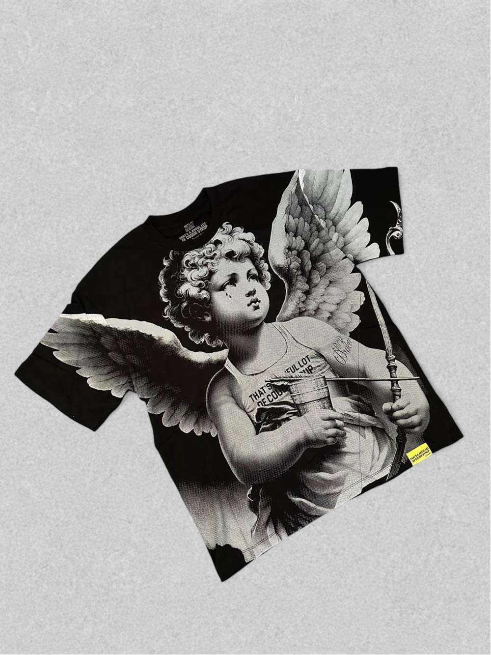Black Angel Graphic Short Sleeve Tee
